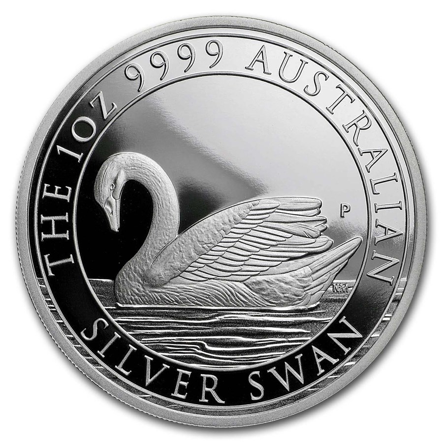 2017 Australia 1 oz Silver Swan Proof (w/Box & COA)