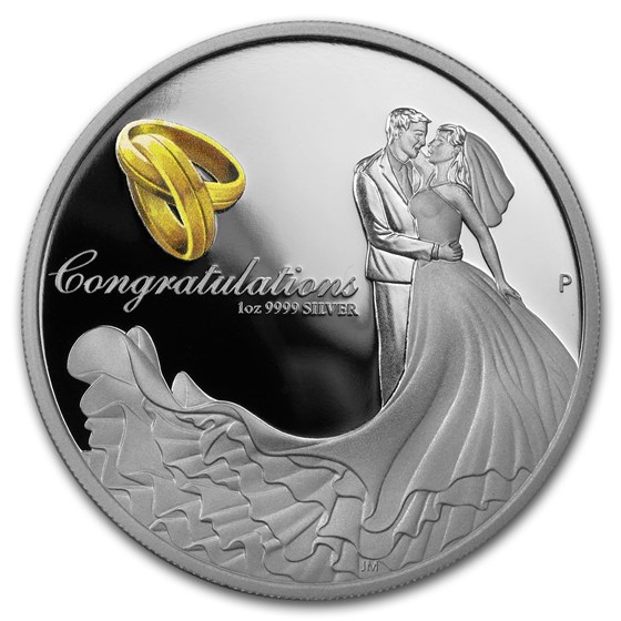2017 Australia 1 oz Silver Wedding Proof 2017 Australia 1 oz Silver Wedding Proof
