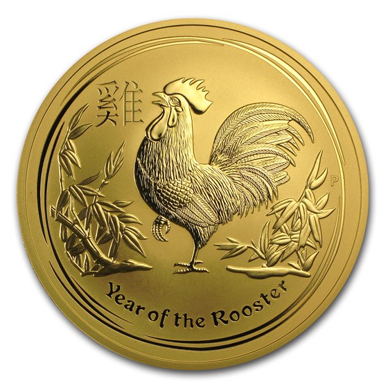 2017 Australia 10 oz Gold Lunar Rooster BU 2017 Australia 10 oz Gold Lunar Rooster BU