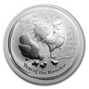 2017 Australia 10 oz Silver Lunar Rooster BU