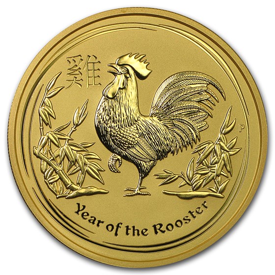 2017 Australia 2 oz Gold Lunar Rooster BU 2017 Australia 2 oz Gold Lunar Rooster BU