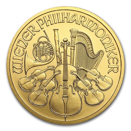 2017 Austria 1/2 oz Gold Philharmonic BU 2017 Austria 1/2 oz Gold Philharmonic BU