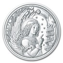 2017 Austria Silver €10 Guardian Angels BU (Gabriel)