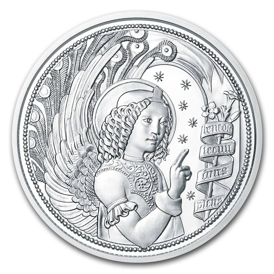 2017 Austria Silver €10 Guardian Angels BU (Gabriel)
