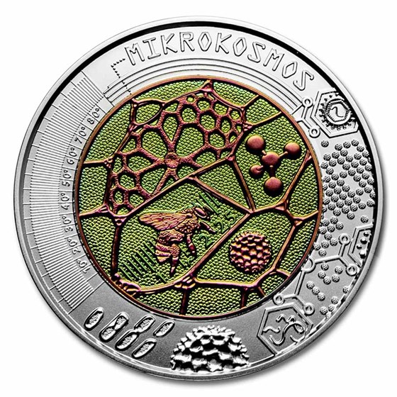 2017 Austria Silver/Niobium Microcosm €25 BU 2017 Austria Silver/Niobium Microcosm €25 BU