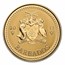 2017 Barbados 1 oz Gold Trident BU