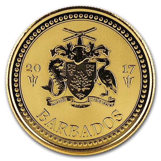 Buy 2017 Barbados 1 oz Gold Trident BU | APMEX