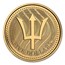 2017 Barbados 1 oz Gold Trident BU