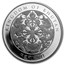 2017 Bhutan 1 oz Silver Lunar Rooster BU