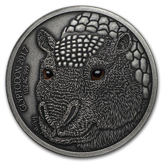 2017 Burkina Faso 1 oz Silver The Glyptodon High Relief 2017 Burkina Faso 1 oz Silver The Glyptodon High Relief