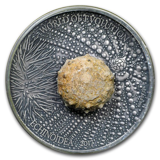 2017 Burkina Faso 1 oz Silver World of Evolution (Sea Urchin) 2017 Burkina Faso 1 oz Silver World of Evolution (Sea Urchin)