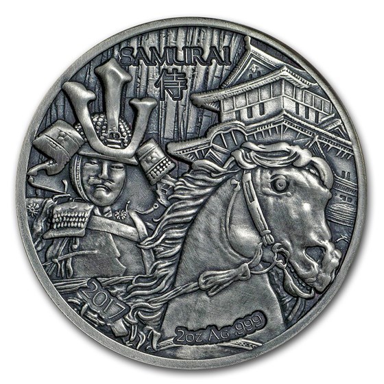 2017 Burkina Faso 2 oz Silver Legendary Warriors (Samurai) 2017 Burkina Faso 2 oz Silver Legendary Warriors (Samurai)