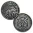 2017 Burkina Faso Silver Spirit of Africa Rhinoceros 6-Coin Set