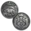 2017 Burkina Faso Silver Spirit of Africa Rhinoceros 6-Coin Set