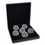 2017 Burkina Faso Silver Spirit of Africa Rhinoceros 6-Coin Set