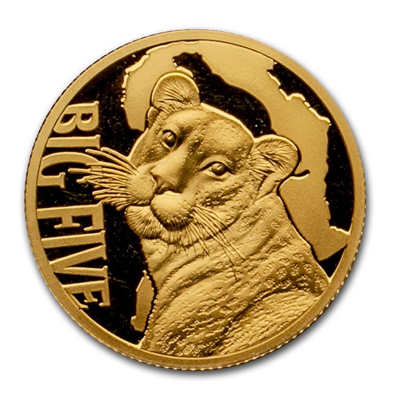 2017 Cameroon 1/10 oz Gold Leopard Proof (The Big Five) 2017 Cameroon 1/10 oz Gold Leopard Proof (The Big Five)