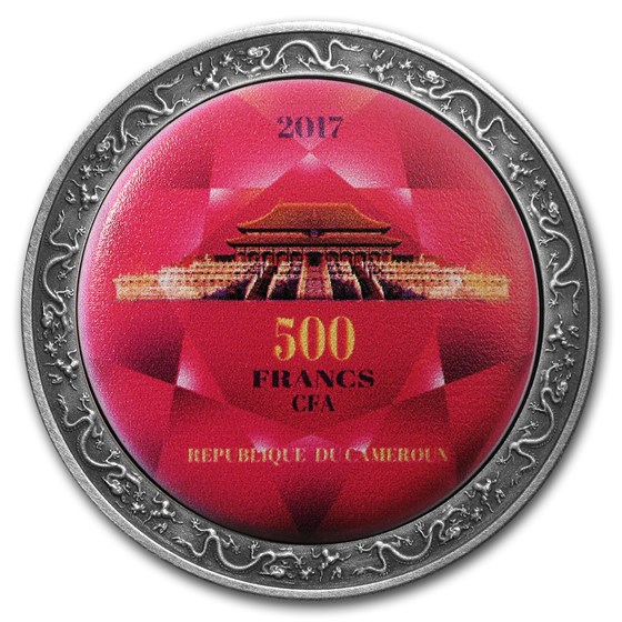 2017 Cameroon Silver Magnificent Palace of Beijing Forbidden City 2017 Cameroon Silver Magnificent Palace of Beijing Forbidden City
