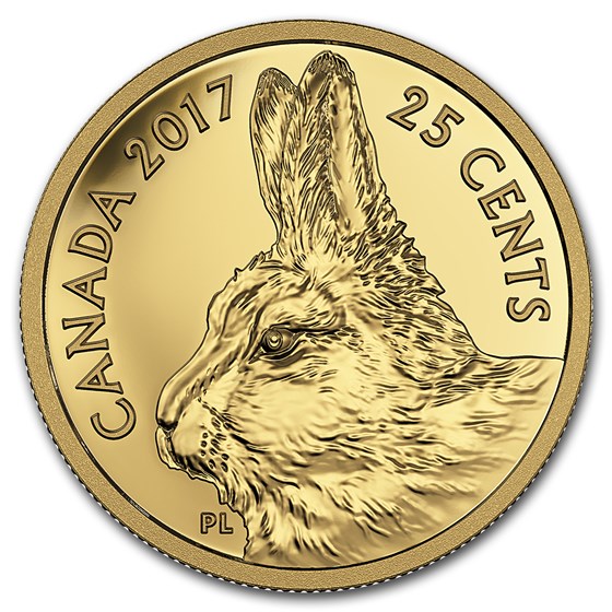 2017 Canada 1/2 Gram Pf Gold $0.25 Predator v Prey: Arctic Hare 2017 Canada 1/2 Gram Pf Gold $0.25 Predator v Prey: Arctic Hare