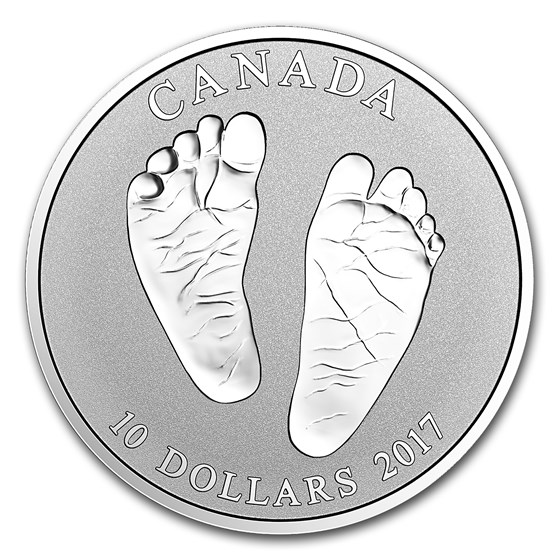 2017 Canada 1/2 oz Silver $10 Welcome Baby Reverse Proof 2017 Canada 1/2 oz Silver $10 Welcome Baby Reverse Proof