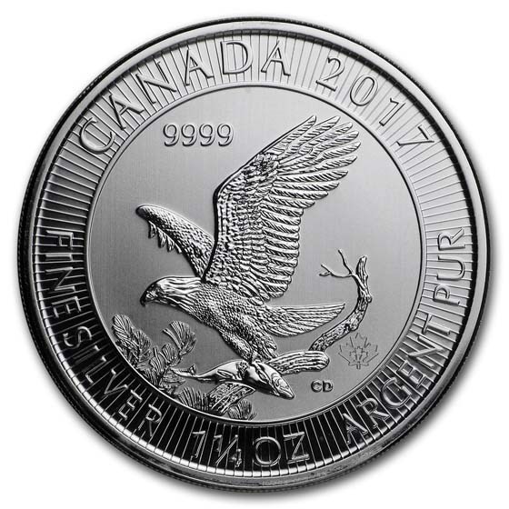 2017 Canada 1.25 oz Silver $8 Bald Eagle BU 2017 Canada 1.25 oz Silver $8 Bald Eagle BU