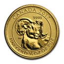 2017 Canada 1/4 oz Gold Big Horn Sheep BU