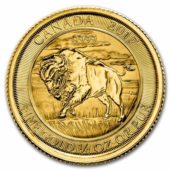2017 Canada 1/4 oz Gold Buffalo BU 2017 Canada 1/4 oz Gold Buffalo BU