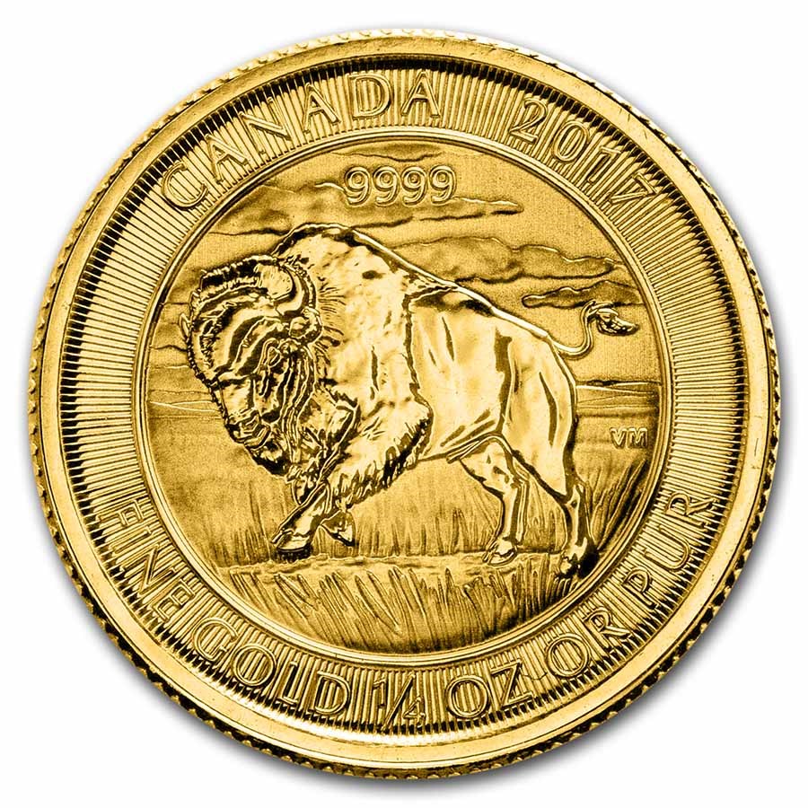 2017 Canada 1/4 oz Gold Buffalo BU