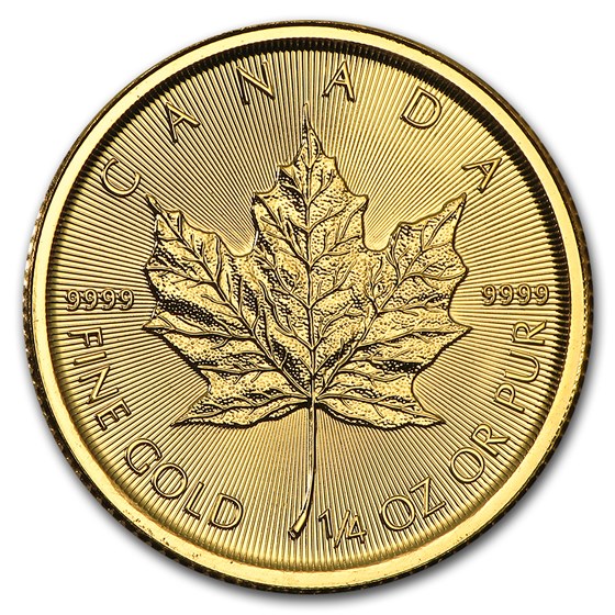 2017 Canada 1/4 oz Gold Maple Leaf BU