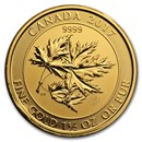2017 Canada 1.5 oz Gold $150 Megaleaf BU (Damaged)