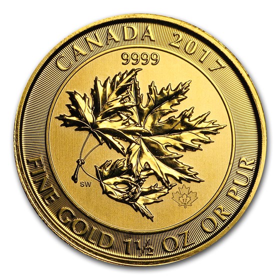 2017 Canada 1.5 oz Gold $150 Megaleaf BU 2017 Canada 1.5 oz Gold $150 Megaleaf BU
