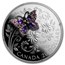 2017 Canada 1 oz Silver $20 Bejeweled Bugs: Butterfly