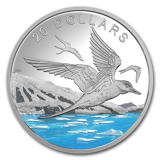 2017 Canada 1 oz Silver $20 Glistening North: The Arctic Tern Prf 2017 Canada 1 oz Silver $20 Glistening North: The Arctic Tern Prf