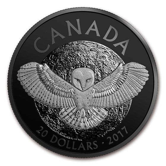 2017 Canada 1 oz Silver $20 Nocturnal By Nature: The Barn Owl 2017 Canada 1 oz Silver $20 Nocturnal By Nature: The Barn Owl