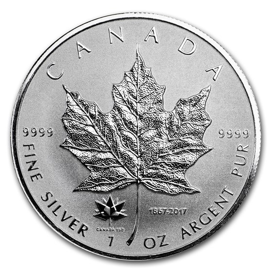 2017 Canada 1 oz Silver Maple Leaf 150th Anniversary Privy 2017 Canada 1 oz Silver Maple Leaf 150th Anniversary Privy