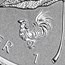 2017 Canada 1 oz Silver Maple Leaf Lunar Rooster Privy BU