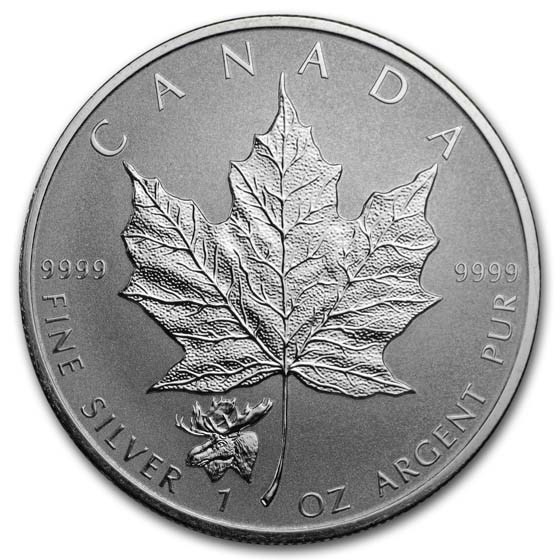 2017 Canada 1 oz Silver Maple Leaf Moose Privy Reverse Proof 2017 Canada 1 oz Silver Maple Leaf Moose Privy Reverse Proof