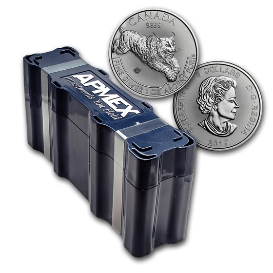 2017 Canada 100-Coin Silver Predator Lynx APMEX Mini Monster Box 2017 Canada 100-Coin Silver Predator Lynx APMEX Mini Monster Box
