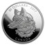 2017 Canada 2 oz Silver $30 Zentangle Art: The Great Grey Wolf
