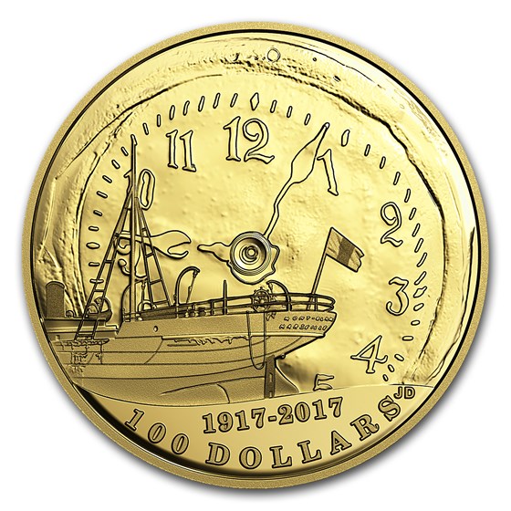 2017 Canada Gold $100 Centennial of the Halifax Explosion 2017 Canada Gold $100 Centennial of the Halifax Explosion