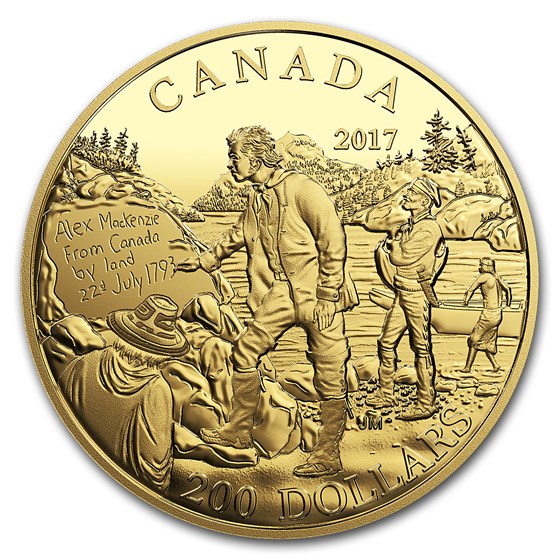 2017 Canada Pf Gold $200 Canadian Explorers Alexander Mackenzie 2017 Canada Pf Gold $200 Canadian Explorers Alexander Mackenzie