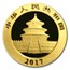 2017 China 1 gram Gold Panda BU (Sealed)