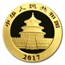 2017 China 1 gram Gold Panda BU (Sealed)