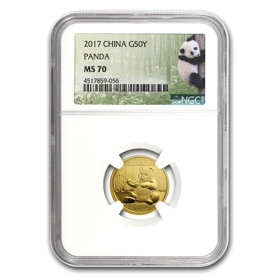 2017 China 3 gram Gold Panda MS-70 NGC 2017 China 3 gram Gold Panda MS-70 NGC