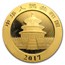 2017 China 30 gram Gold Panda BU (Sealed)