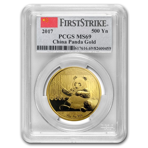2017 China 30 Gram Gold Panda MS-69 PCGS (FS) 2017 China 30 Gram Gold Panda MS-69 PCGS (FS)