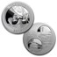 2017 China 4-Coin Silver Panda Proof Set (Munich Show)