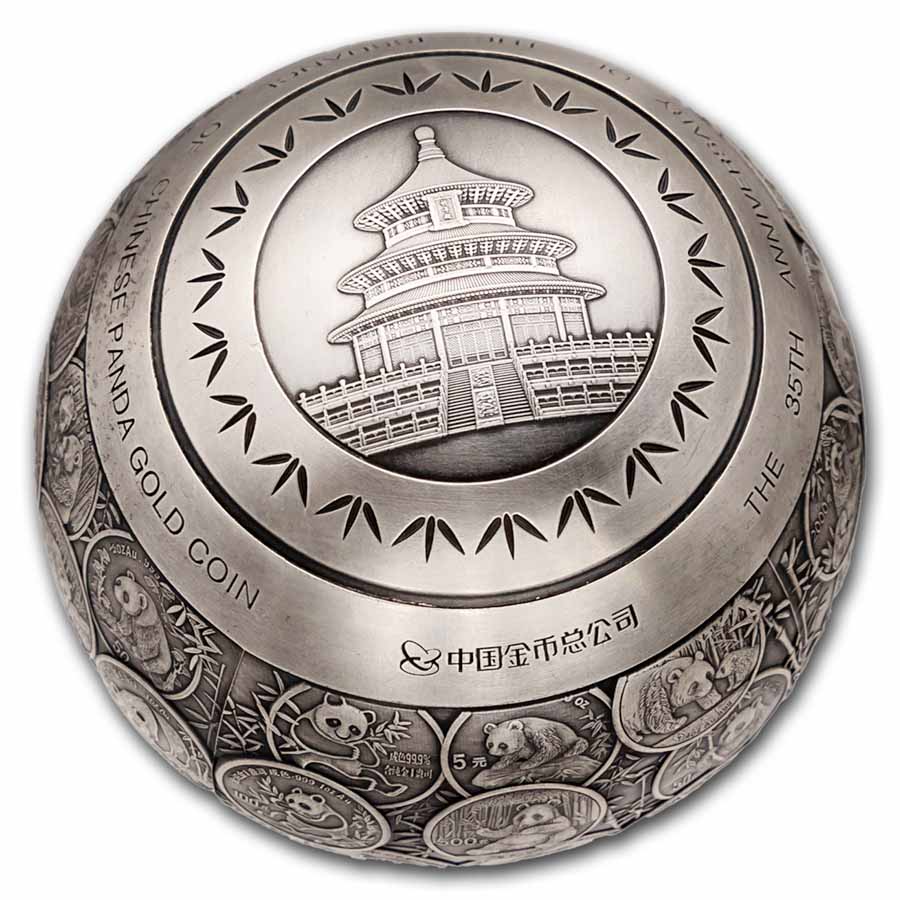 Buy 2017 China 888 gram Silver Panda 35th Anniv Sphere | APMEX
