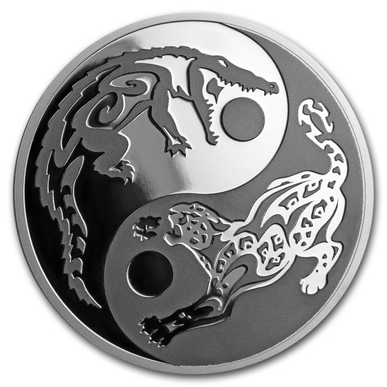 2017 Cook Islands 1 oz Silver Predator Prey (Crocodile-Jaguar) 2017 Cook Islands 1 oz Silver Predator Prey (Crocodile-Jaguar)