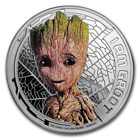 2017 Cook Islands Ag "Guardians of the Galaxy" Groot (UHR) 2017 Cook Islands Ag "Guardians of the Galaxy" Groot (UHR)