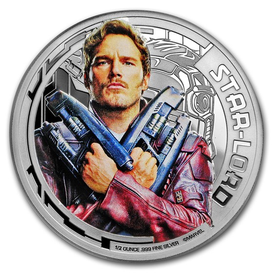 2017 Cook Islands Ag "Guardians of the Galaxy" Star-Lord (UHR) 2017 Cook Islands Ag "Guardians of the Galaxy" Star-Lord (UHR)